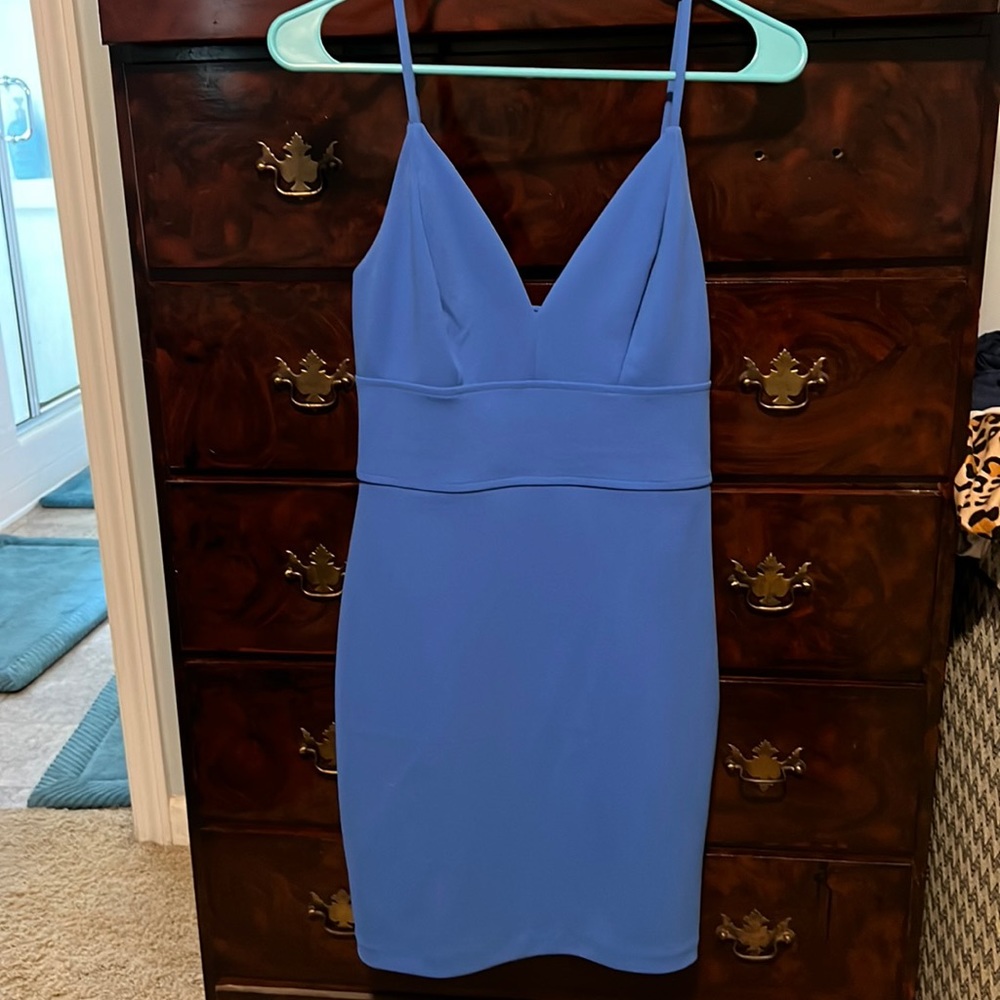 Express blue dress